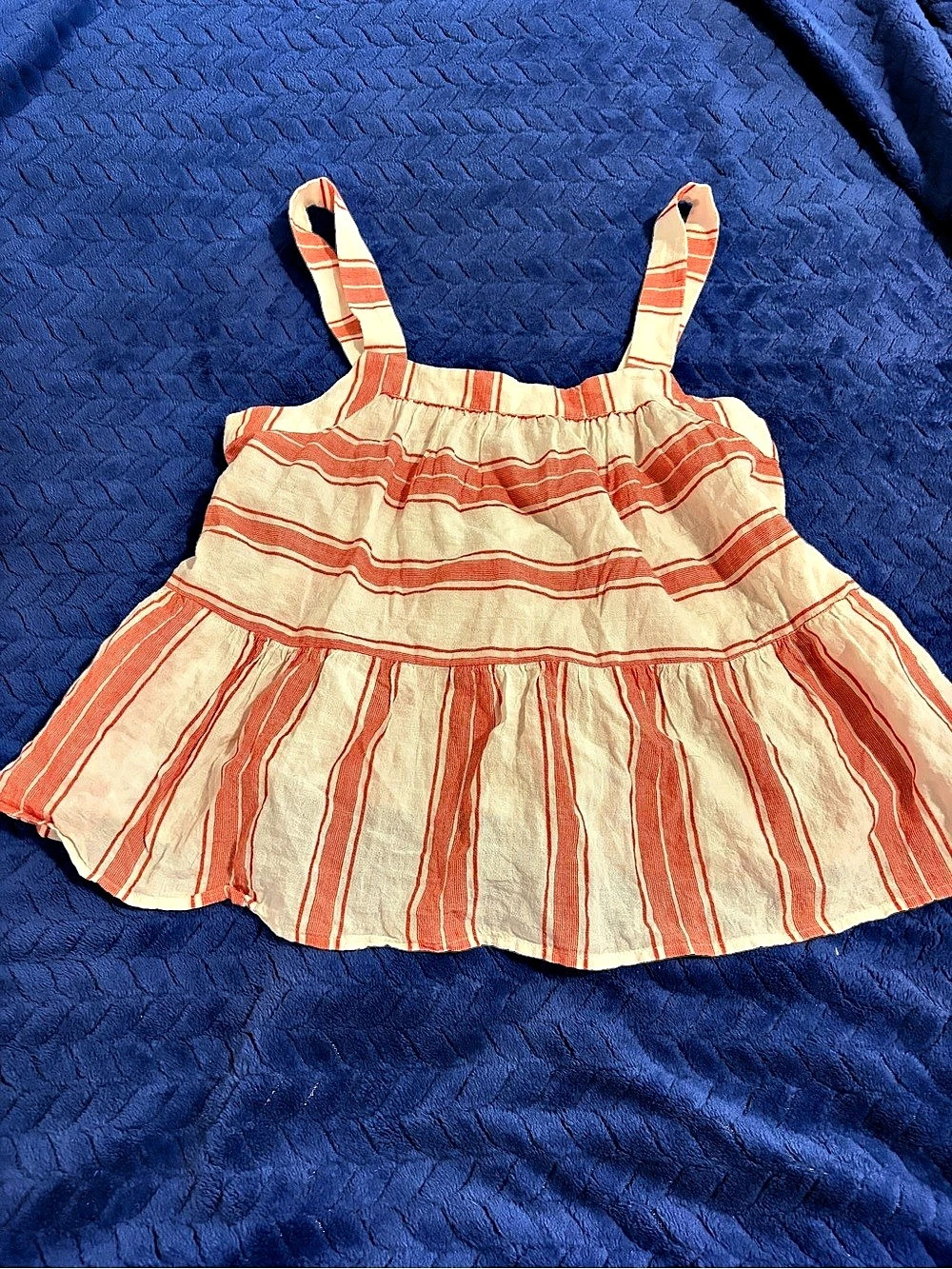 LOFT Striped linen flowy top ❤️☁️